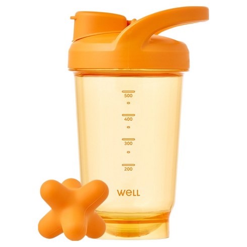 실리만 웰 애슬레저 쉐이커 500ml 텐저린, 1개