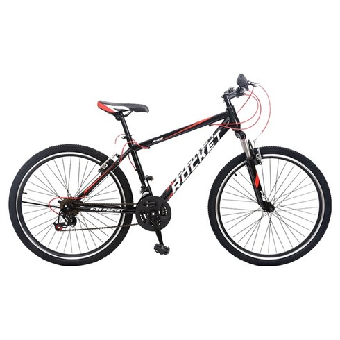 닥터바이크 F-26S ROCKET MTB 스틸 림 브레이크 14kg 신장165~185cm 방문설치, 블랙레드, 66.0cm(26인치)