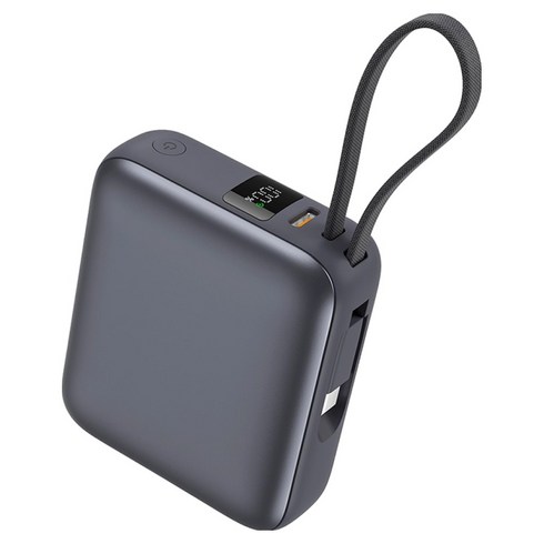 QCY 35W 기내반입 고속 충전 대용량 보조배터리 10000mAh C타입, PB10C, 블랙