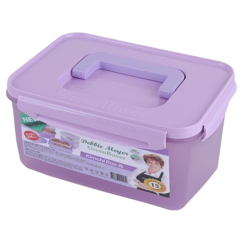 데비마이어 김치박스 라벤더퍼플, 4L, 1개