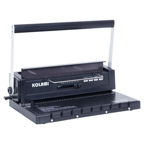 코라미 와이어링 제본기 KWB-W12MC + 원형천공 링 20p + PP표지 20p + 종이표지 20p + 탈착기 세트, 140매
