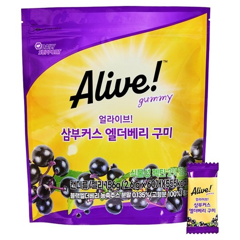 얼라이브 삼부커스 엘더베리 구미 60p, 156g, 1개