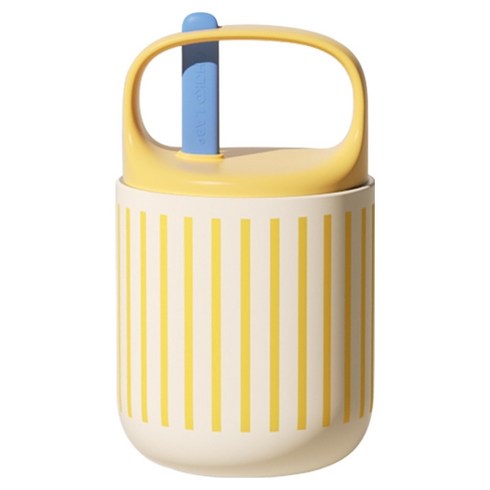 차코랩 바오바오 컵 텀블러, 라인옐로우, 1개, 450ml