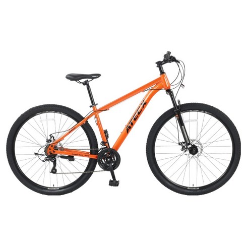 ATECX 컴포트29D MTB 하이텐강 디스크 브레이크 14kg 신장 170~185cm 방문설치, 오렌지, 73.6cm(29인치)