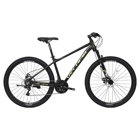 벨로시아 트렌타2.1D 26 MTB 알루미늄 디스크 브레이크 14.2kg 신장 155~180cm 방문설치, 매트블랙+라임, 66.0cm(26인치)
