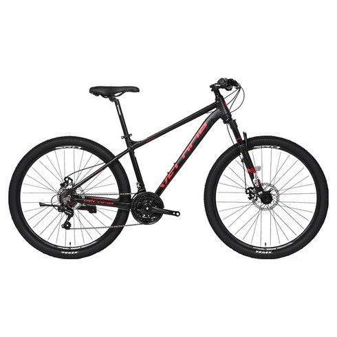 벨로시아 트렌타2.1D 26 MTB 알루미늄 디스크 브레이크 14.2kg 신장 155~180cm 방문설치, 매트블랙+레드, 66.0cm(26인치)