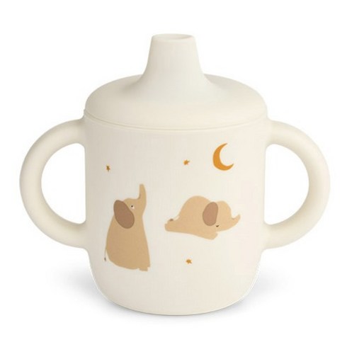 리우드 네일 빨대컵, 베이지, 1개, 150ml