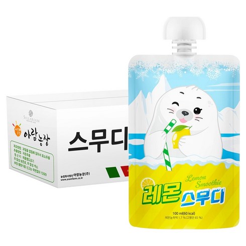 아람농장 레몬 스무디, 30개, 100ml