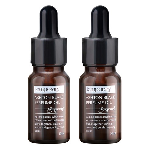 템포러리 애쉬튼 블레이크 베르가못 퍼퓸 오일, 2개, 10ml