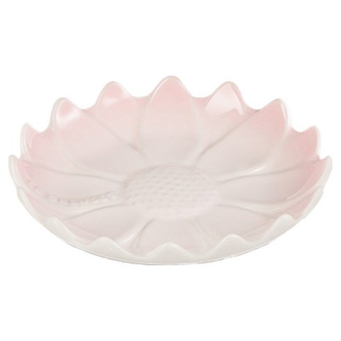 르크루제 썬플라워 스푼 받침 14cm, 쉘핑크, 1개