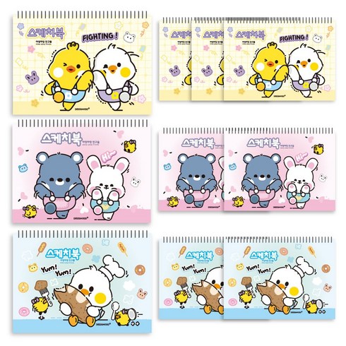 유아용 아장아장 스케치북 130g 랜덤발송, 8절, 10개, 20매