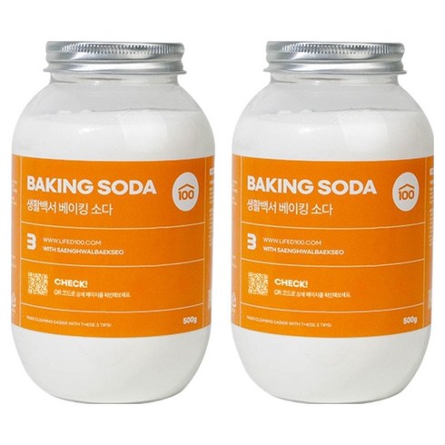 생활백서 베이킹소다, 500g, 2개
