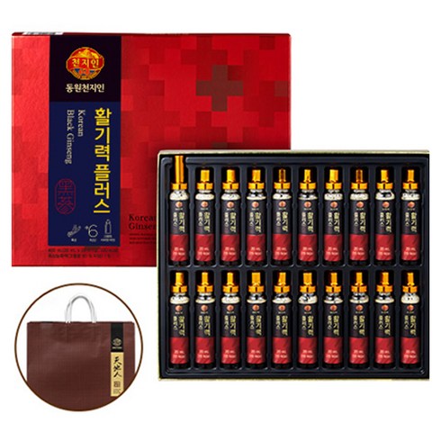천지인 활기력 플러스 20p + 쇼핑백, 400ml, 1개