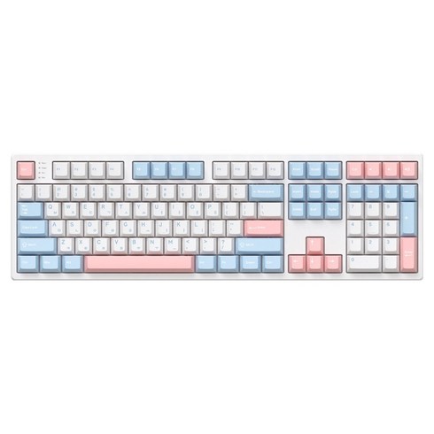 COX 108키 퀵스왑 기계식 유무선겸용 키보드, Soft Sky, CS108, 벚꽃축