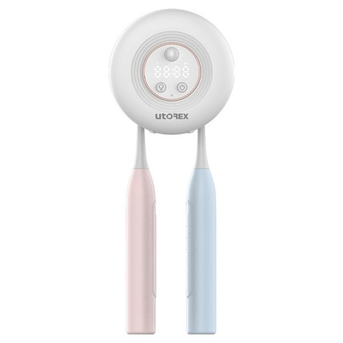 유토렉스 2구 무선 칫솔살균기 블랑, UTC-3600, 화이트