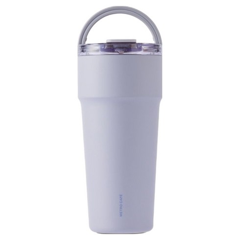 락앤락 카페 세라믹 탑핸들 텀블러 LHC4419, 바이올렛, 900ml, 1개
