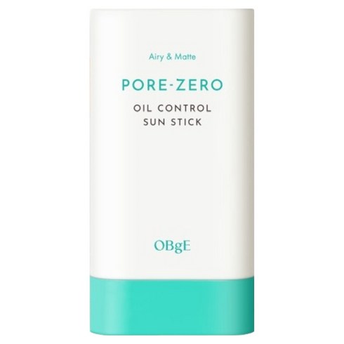 OBge 포어제로 오일 컨트롤 선스틱 SPF50+ PA++++, 18g, 1개