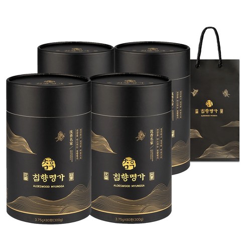 침향명가 명품 수 침향환 + 쇼핑백, 300g, 4박스