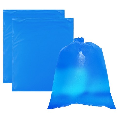 월드크린 분리수거 평판 비닐봉투 파랑, 20L, 200개