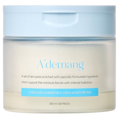 Ademang 마린 켈프 아쿠아 모이스처 토너 패드 280ml, 60매입, 1개
