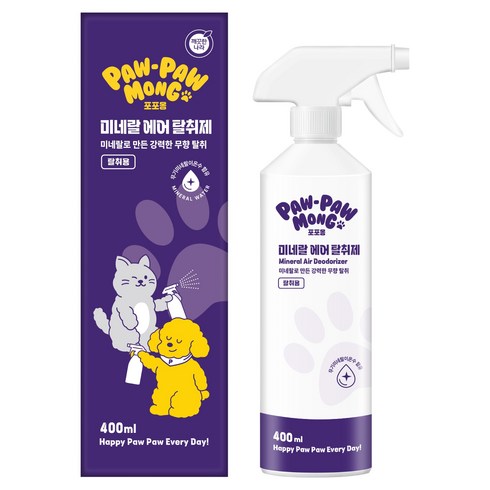 포포몽 반려동물 미네랄 에어 탈취제, 1개, 400ml