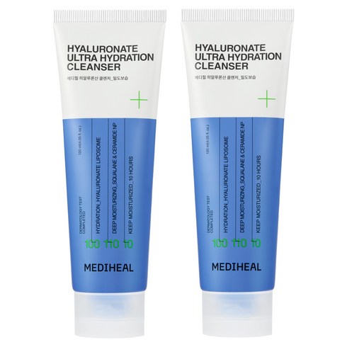 메디힐 히알루론산 밀도보습 클렌징폼, 120ml, 2개