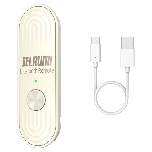 셀루미 C타입 충전식 스마트폰 블루투스 리모컨, SEL-ST300V, 바닐라 브론즈, 1개