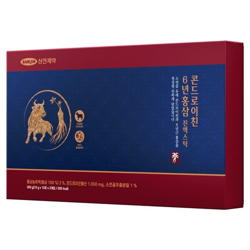 삼진제약 콘드로이친 6년근 홍삼 진액 스틱 30P, 300g, 1개