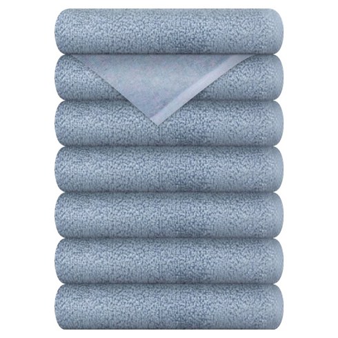 송월타월 심플 컬러무지 세면타올 130g 30수 면사, 하늘, 7개