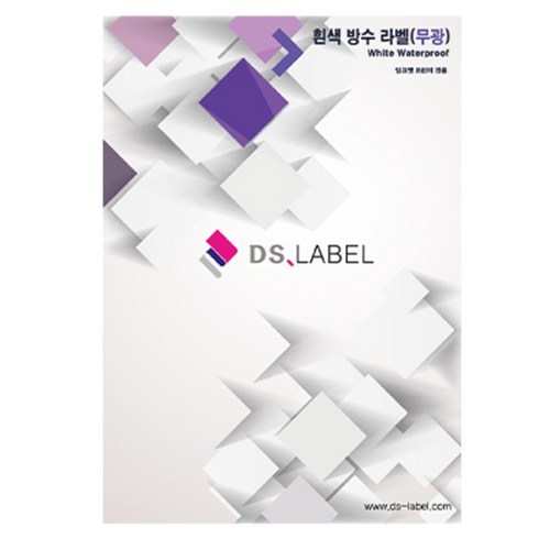 디에스라벨 방수 무광 잉크젯 라벨지 흰색 DI3036, 36칸, 25개