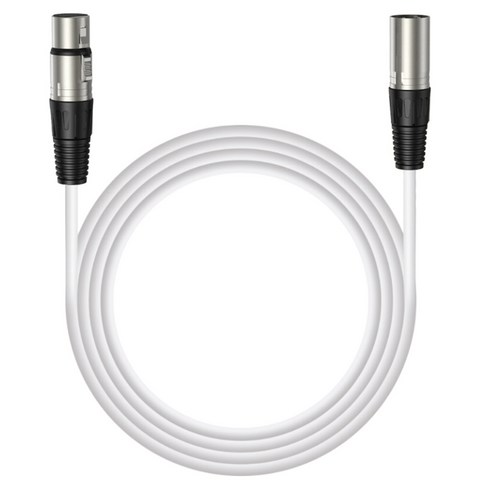 마오노 XLR 마이크 케이블 2m, 1개, 화이트, MKC-200