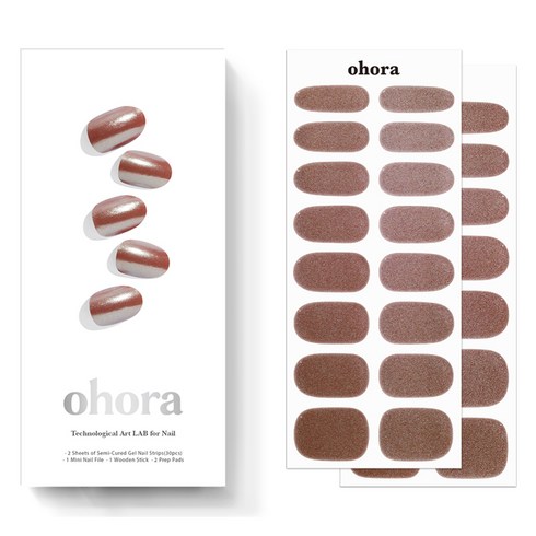 오호라 젤스트립 네일, N Chocolate Chrome, 1개