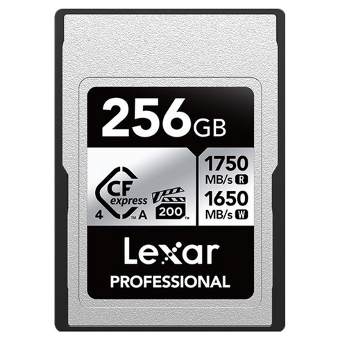 렉사 CFexpress 4.0 Type A Silver VPG200 8K 소니 카메라 메모리카드, 256GB, 1개