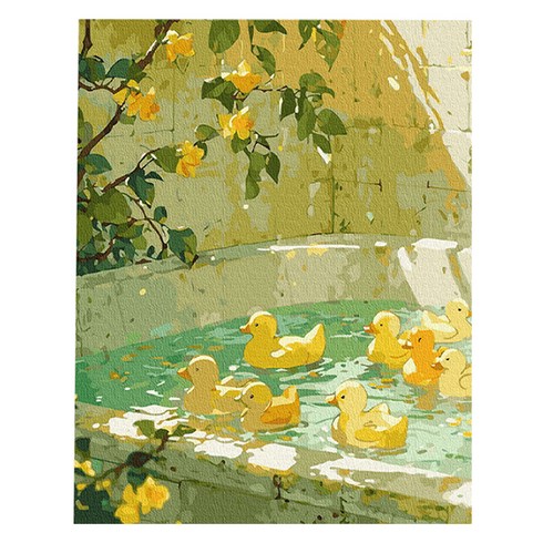 플레이어바웃 DIY 명화 그리기 세트 40 x 50 cm, 작은 욕조의 하루, 1개
