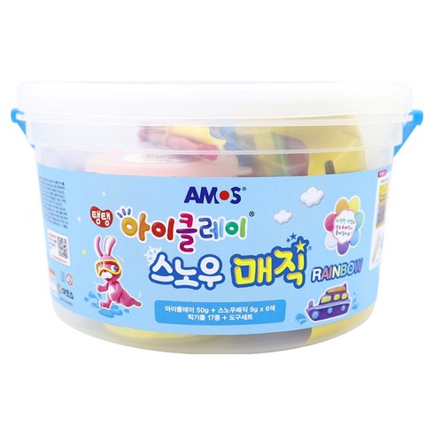 아모스 아이클레이 스노우 매직, 혼합색상, 1세트, 50g