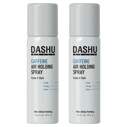 다슈 데일리 카페인 에어 홀딩 스프레이, 50ml, 2개