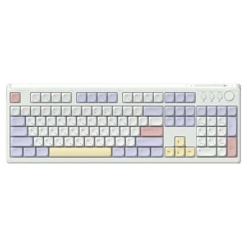 한성컴퓨터 OfficeMaster 유무선 저소음 멤브레인 키보드, Purple Heart, GK104, 제조사축