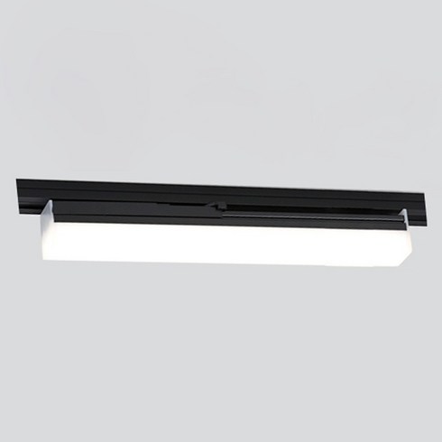 KDT LED T라인 레일 조명 300mm 8W, 주백색 + 블랙