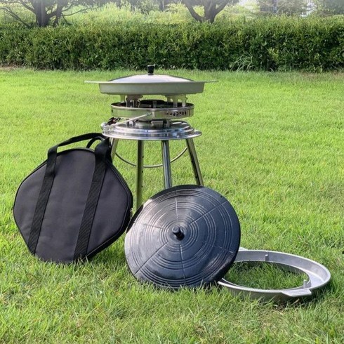 베어독스 기름받침대 + 솥뚜껑 무쇠 불판 30cm 세트, 혼합색상, 1세트