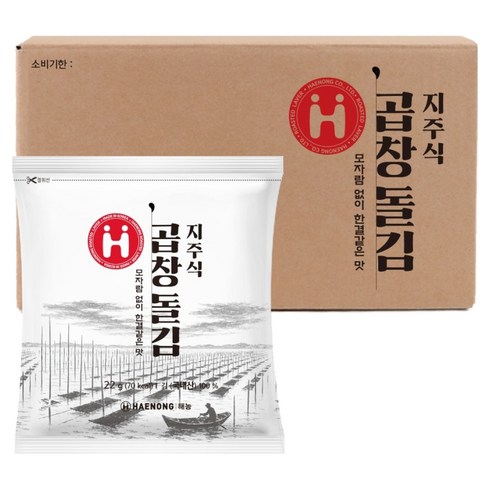 해농 지주식 곱창돌김 10p, 22g, 20개