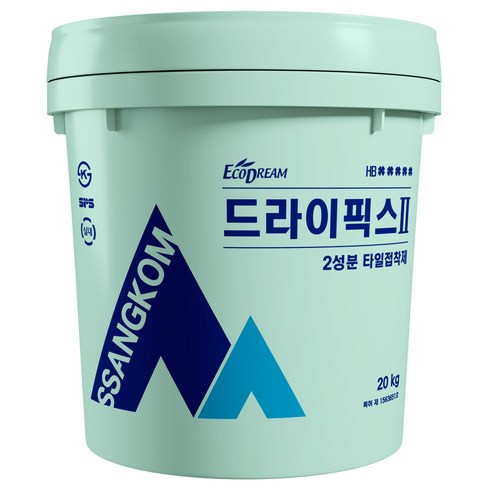 쌍곰 드라이픽스2 2성분 고성능 타일접착제 20kg, 1개