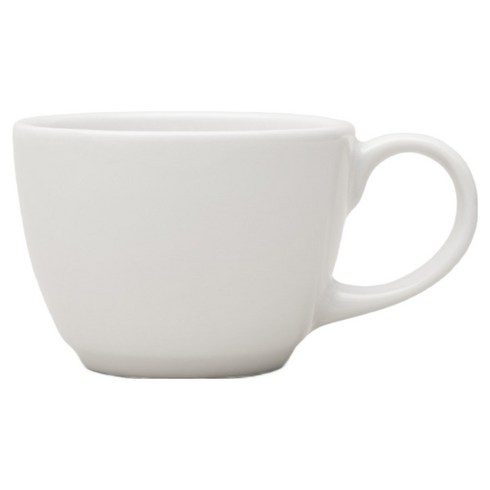 해피정 몽 블랑코 더블 에스프레소잔 110ml, 1개, 화이트