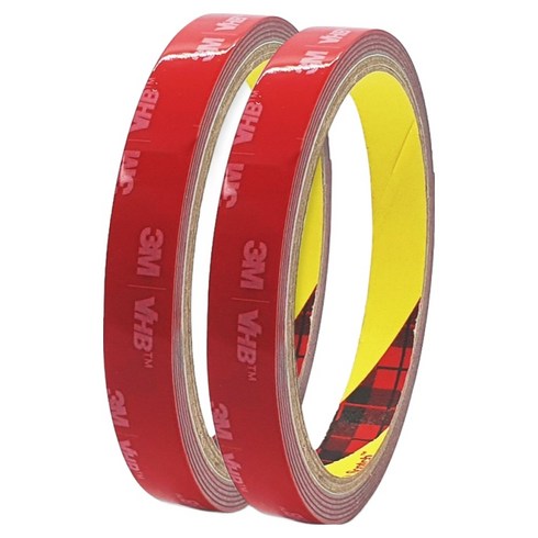 브이에이치비 쓰리엠 초강력 아크릴폼 그레이 양면테이프 12 mm x 1.5 M, 2개