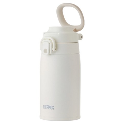 써모스 캐리 루프 원터치 텀블러 JOS-400K, 400ml, 화이트베이지, 1개