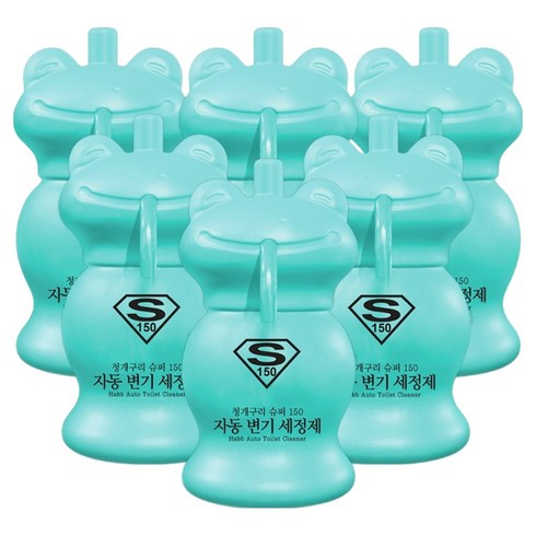 하비비 청개구리 슈퍼150 자동 변기세정제, 150g, 6개