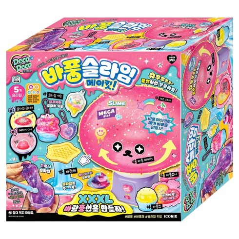 데코데코 바풍 메이킷 슬라임, 혼합색상, 1세트
