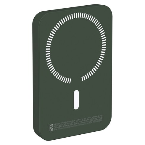 스피디 20W 맥세이프 무선 고속충전 보조배터리 5000mAh, 카키, SPE-B2DC5WL15W