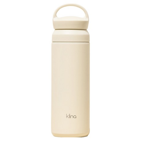 클리나 핸디온 보온 보냉 스텐 텀블러, 크림, 1개, 500ml
