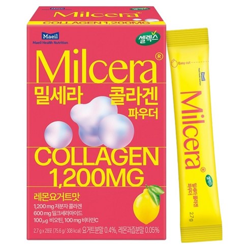 셀렉스 밀세라 레몬요거트맛 콜라겐 파우더 28p, 75.6g, 1개