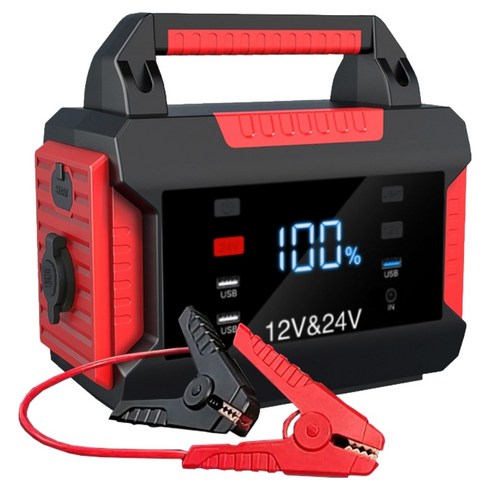 더존 트럭 화물차 보조배터리 파워뱅크 점프스타터 12V/24V 겸용, 32000mAh, 1개
